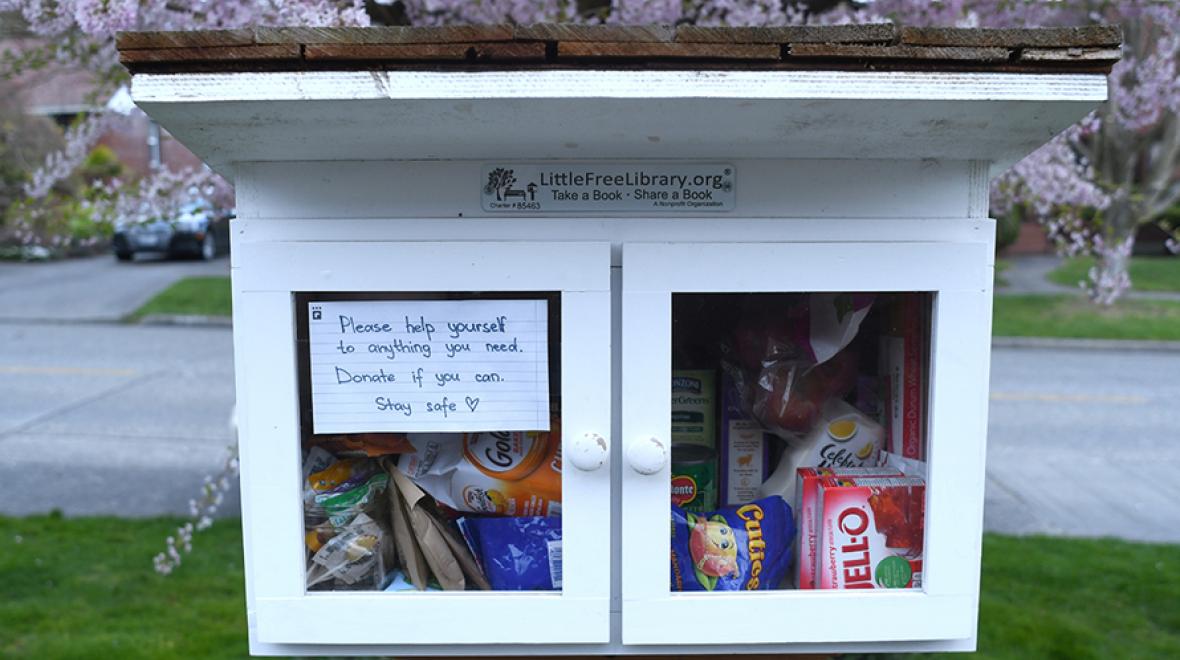 little free pantry seattle area neighbors helping each other during quarantine