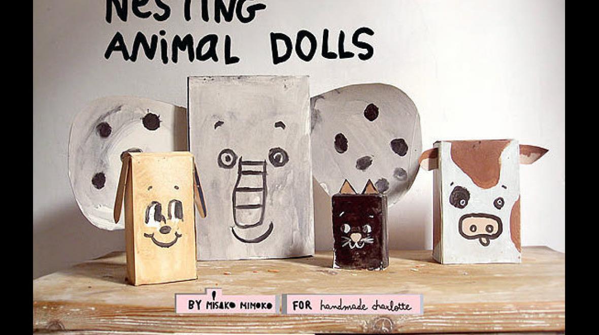 cereal box nesting dolls