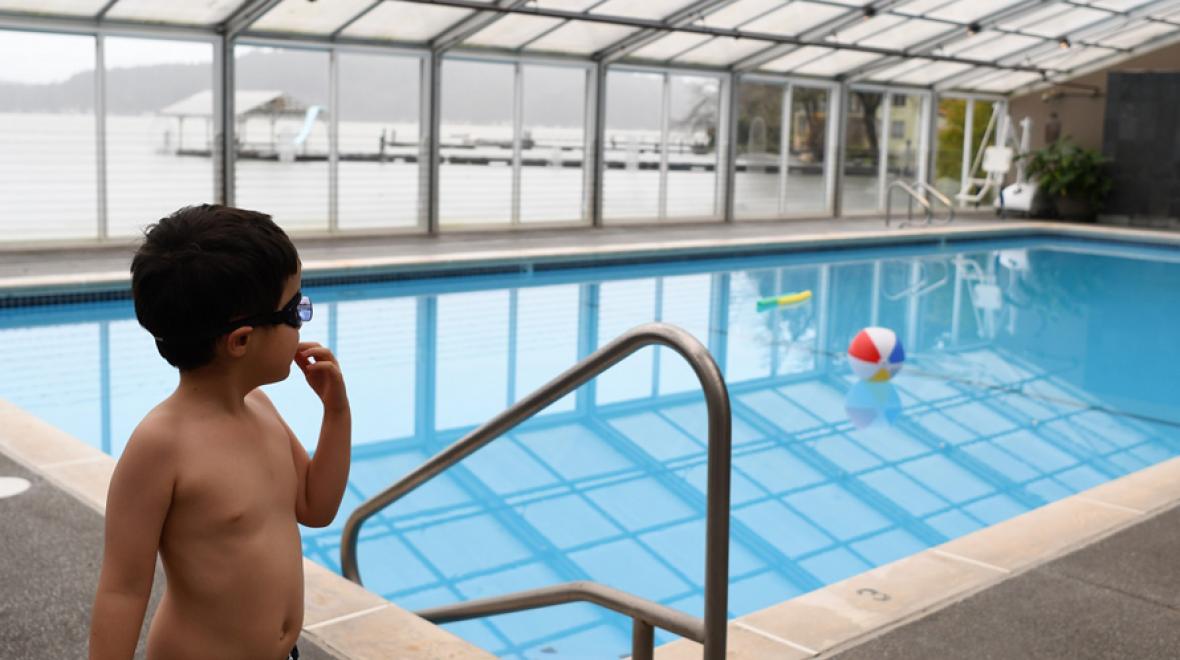 alderbrook resort and spa kid at an indoor pool