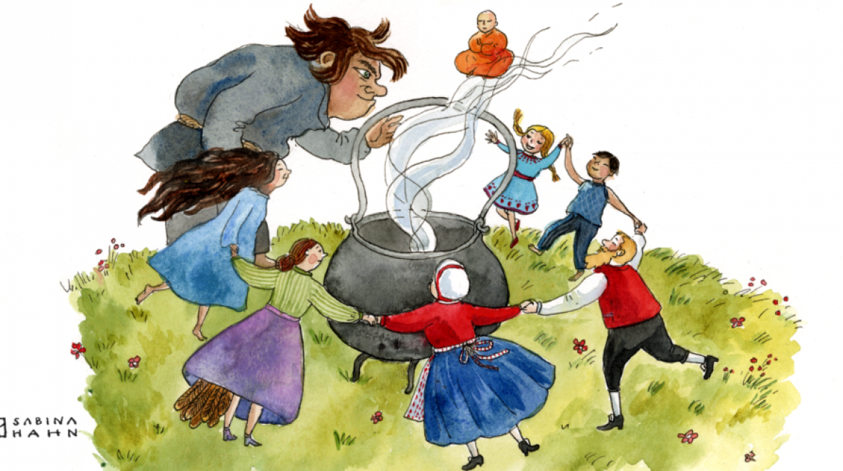 Illustration from the Circle Round podcast series