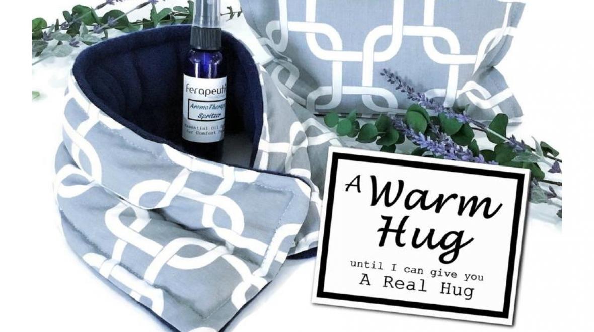 Gift-pack-Etsy-lavendar-spray-and-warmable-heat-wrap