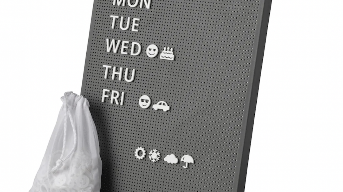 A schedule-friendly peg board