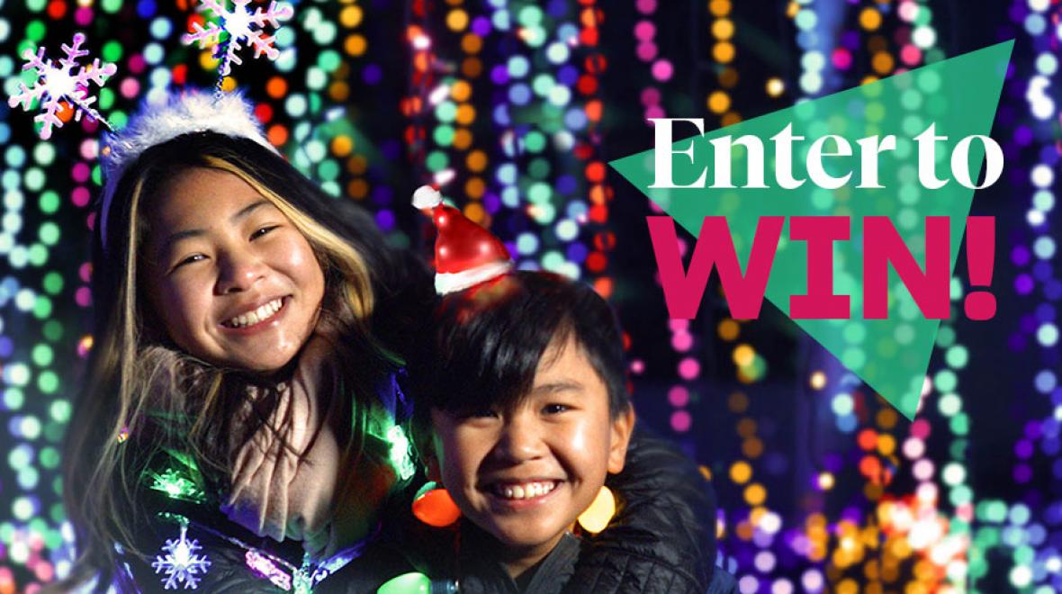 Enter to win (Two kids attending the Holiday Magic event)