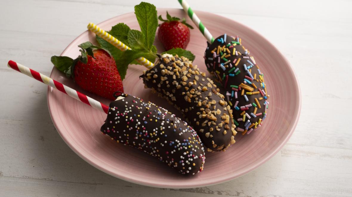 chocolate covered bananas are simple but always a winning summer dessert recipe