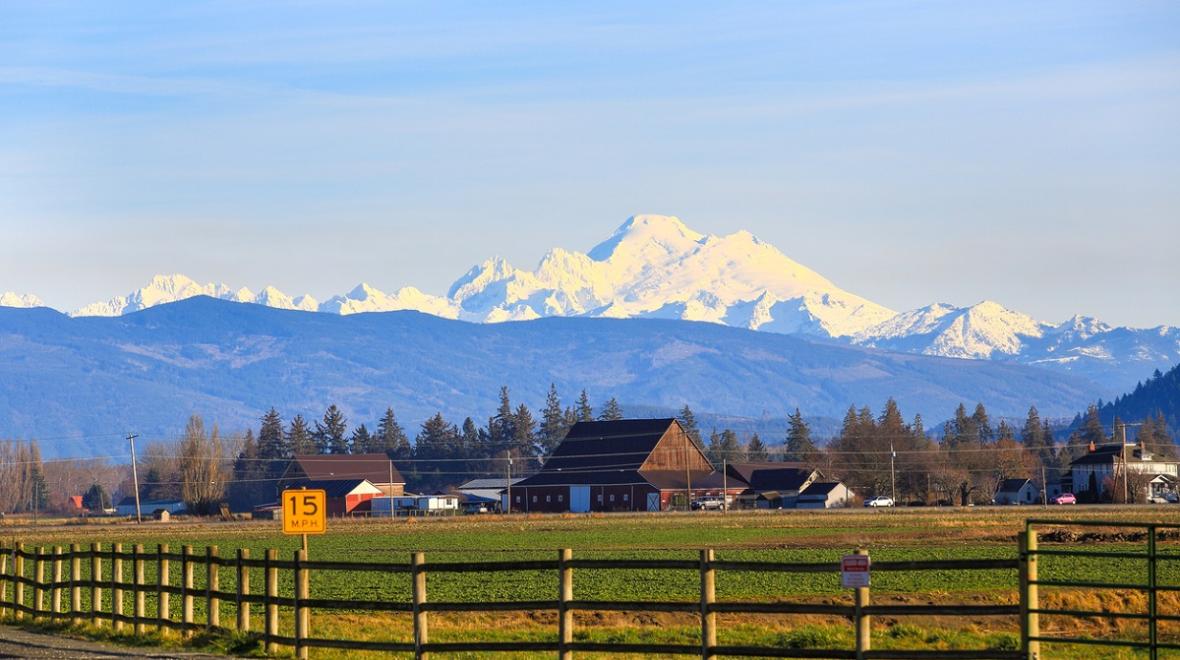 Pass through Skagit County farmland on an easy day trip from Seattle to Edison