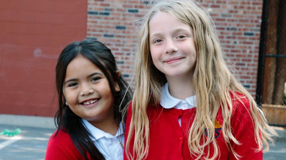 Two girls at Epiphany School