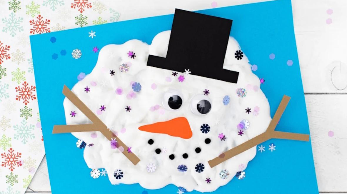 melting snowman craft project