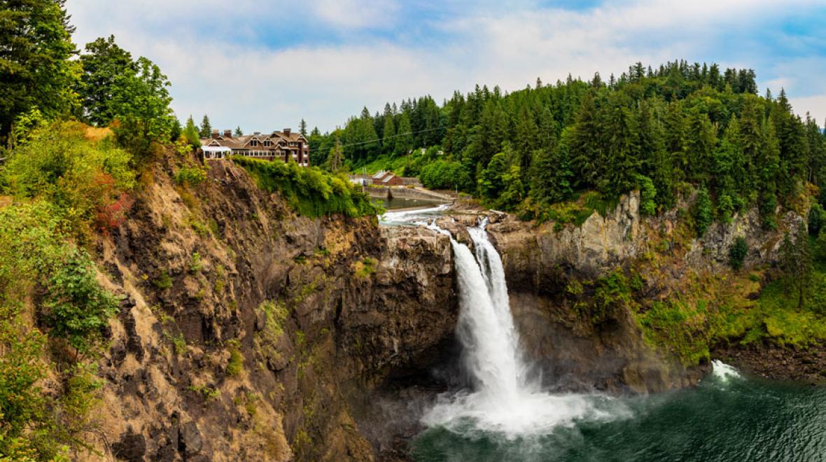 Snoqualmie Falls is a great kid-friendly waterfall hike