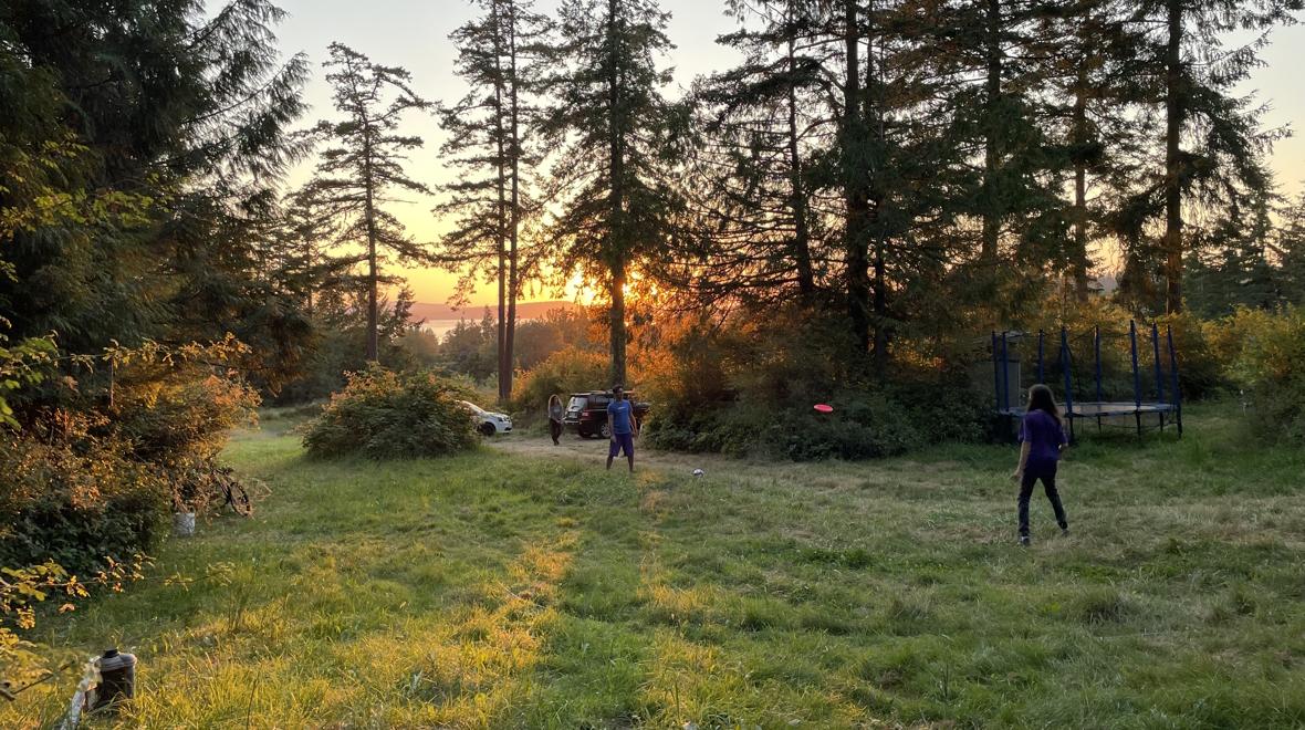 A beautiful sunset on Lopez Island