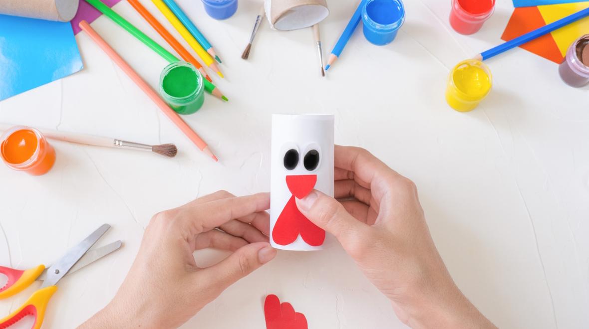 toilet paper roll turkey thanksgiving craft