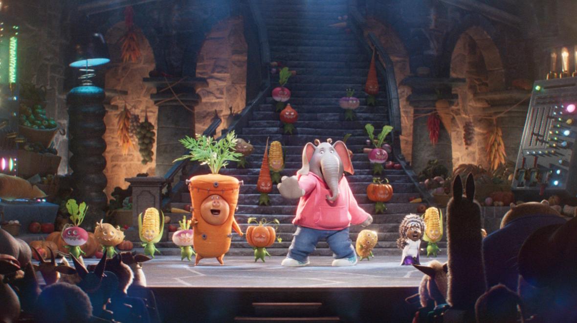 A still shot from the movie Sing: Thriller