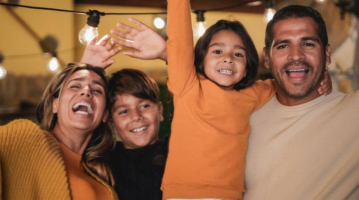 Happy family celebrating Hispanic Heritage Month in and around Seattle