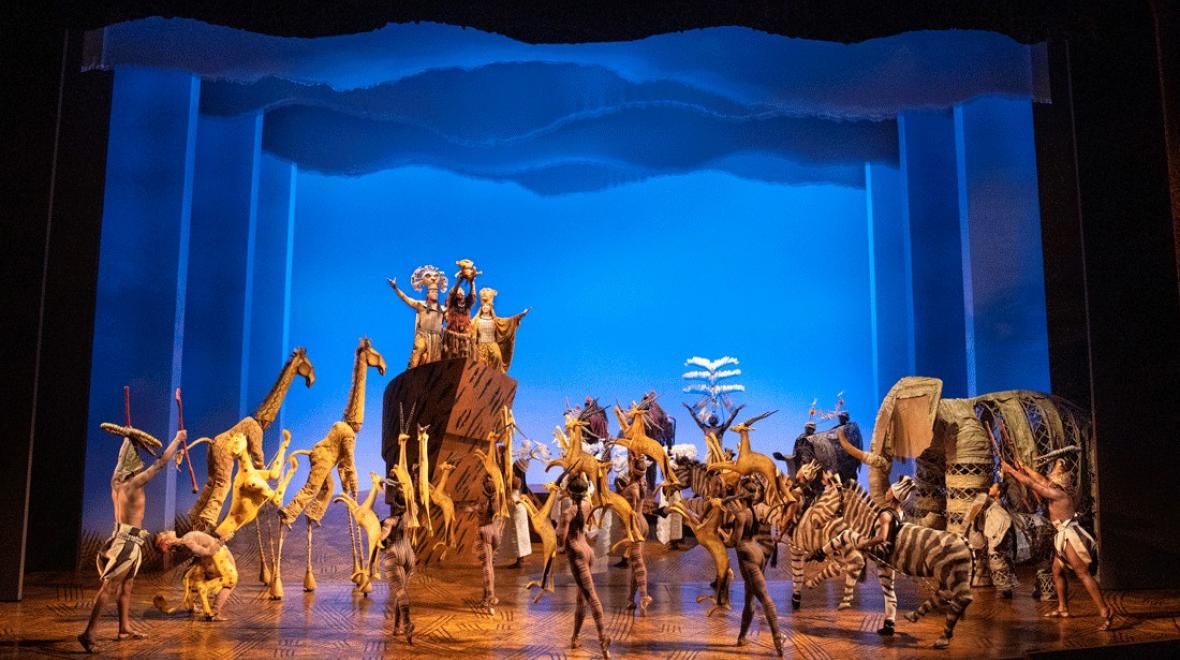  “The Circle of Life” performed onstage during "The Lion King" musical, running now in Seattle