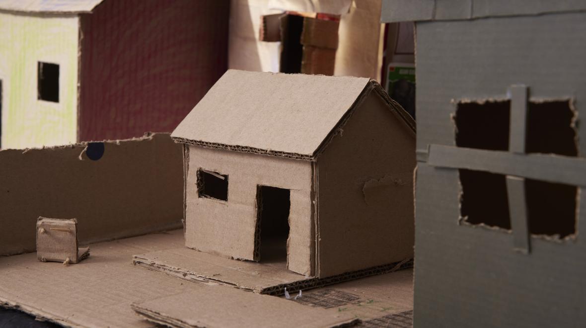 cardboard town