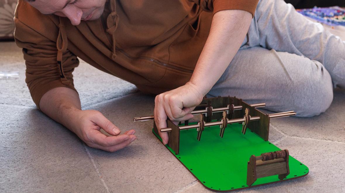 making a foosball table