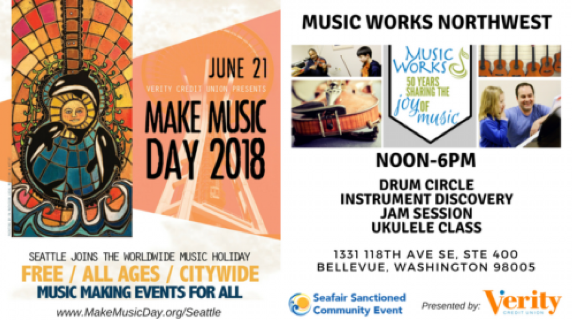 Make Music Day at Music Works Northwest Seattle Area Family Fun