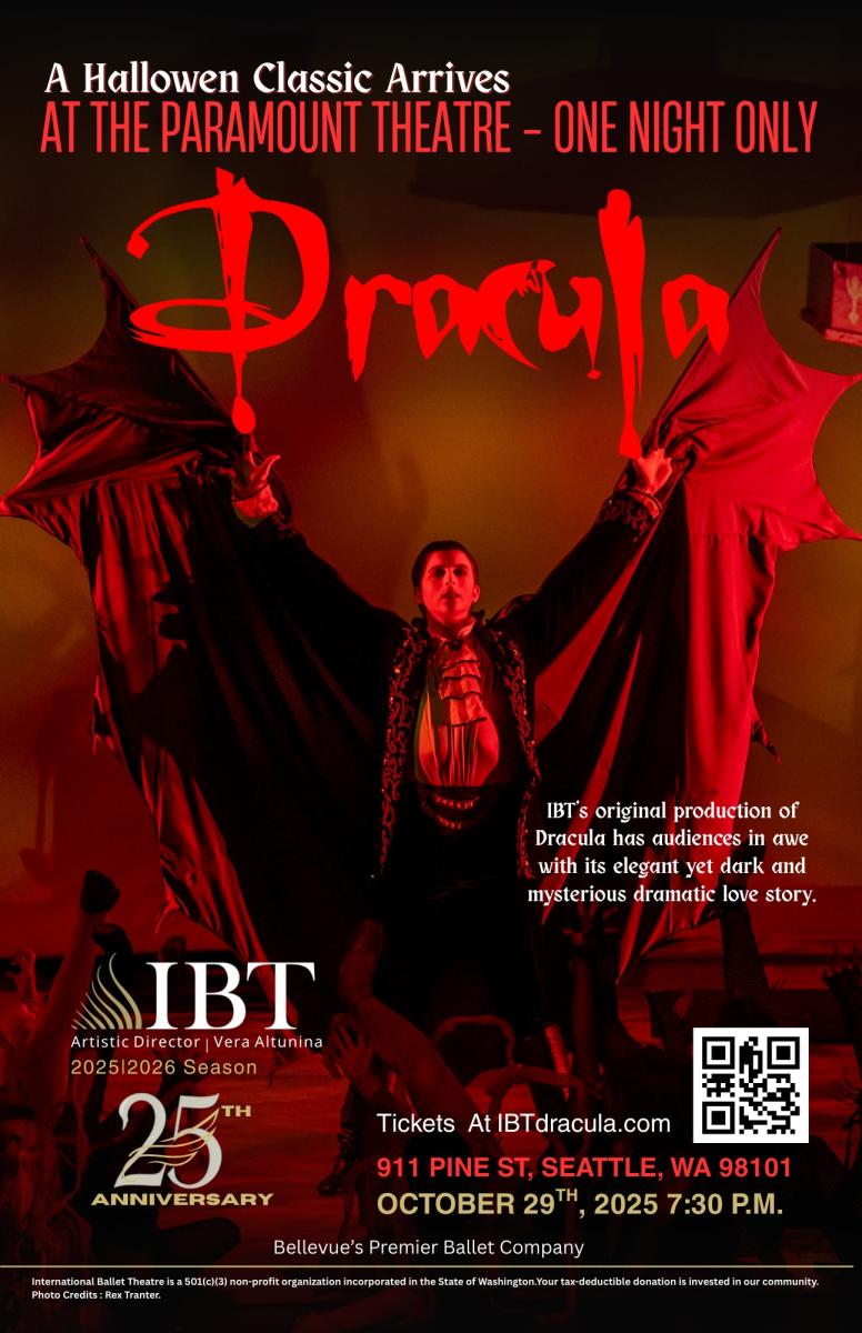 Dracula A Halloween classic at The Paramount Seattle Area Family