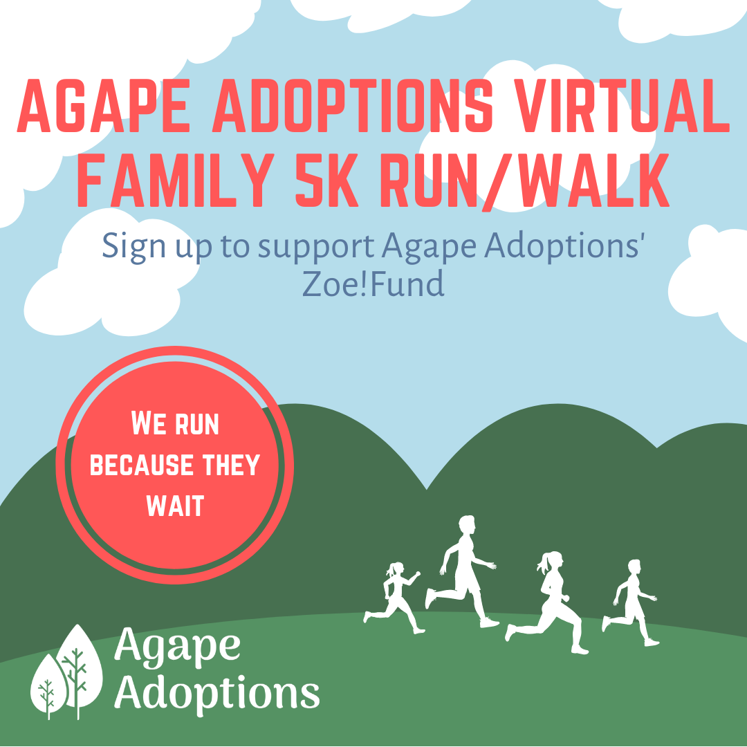 Agape Adoptions Virtual Family 5k Run/Walk | Seattle Area Family Fun ...