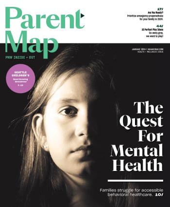 Cover image of ParentMap's 2024 January issue