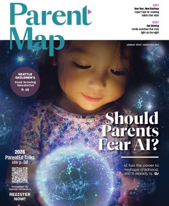 Cover of ParentMap's January 2026 magazine issue