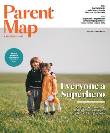 Cover of the April 2022 issue of ParentMap magazine