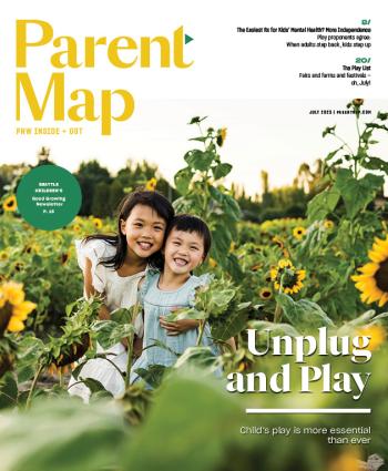Cover image of ParentMap magazine's July 2023 issue