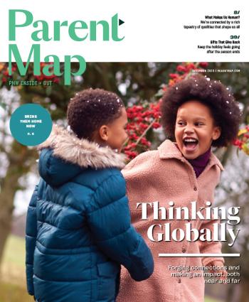 Cover image of ParentMap magazine's December 2023 issue