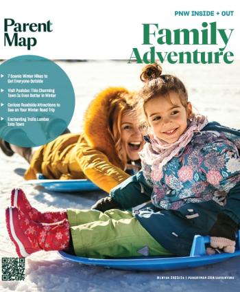Cover image of the 2023 ParentMap Winter Family Adventure Guide