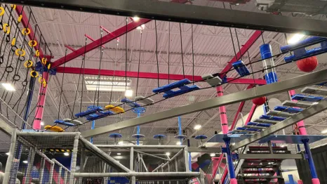 an indoor activity near Tacoma for families obstacle course trampoline rainy day activities kid-friendly south sound 