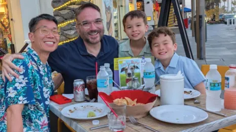 Manny Moy, Tony Varona and their sons
