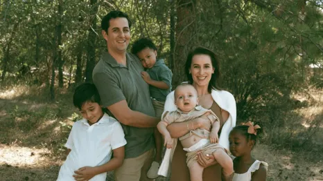 family with baby with rare diagnosis