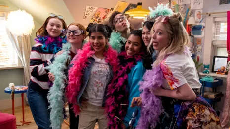 image from the show "The Babysitters Club" on Netflix