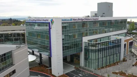 aerial view of mary bridge childrens hospital