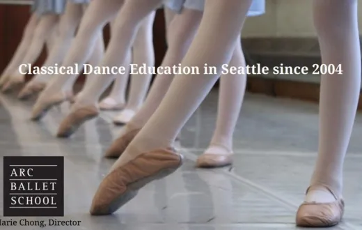 Young students practice ballet at ARC Dance