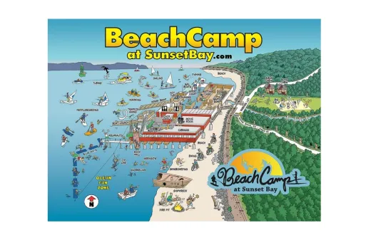 Beach Camp at Sunset Bay