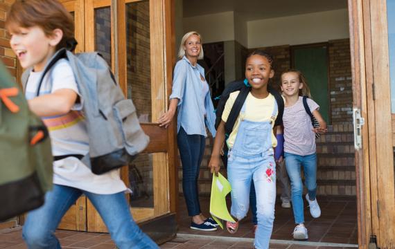 kids outside of school