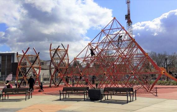 Sunset Neighborhood Park Renton pyramid and towers credit Kate Missine