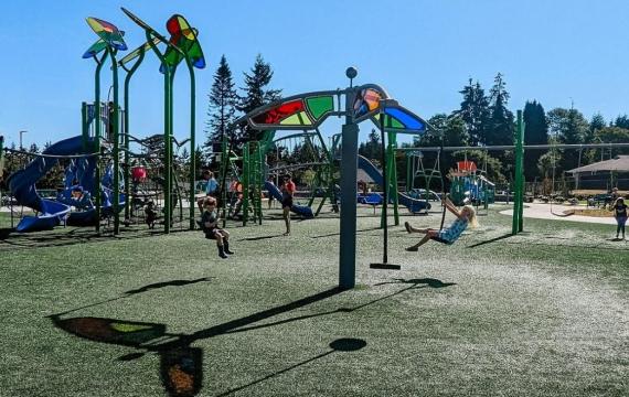 Kids Play at Emma Yule Park playground, things to do on the weekend in Seattle