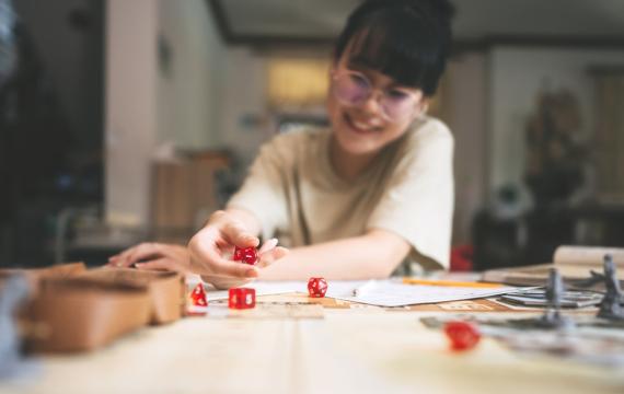 Women playing Dungeons and Dragons