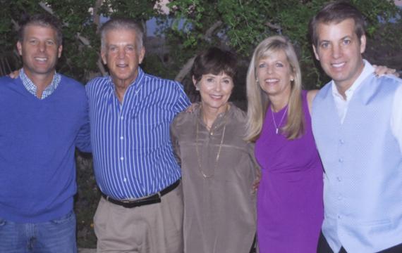 John with his wife Ginny and his children Mark, Mike and Michelle
