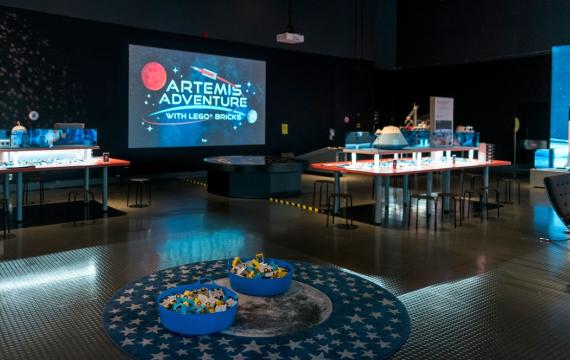 Artemis Adventure Lego Brick exhibit
