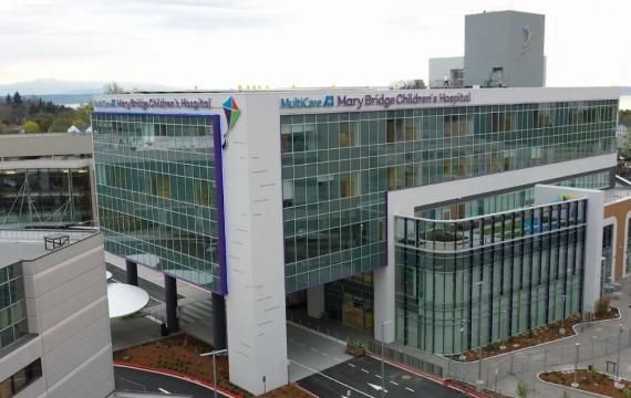 aerial view of mary bridge childrens hospital