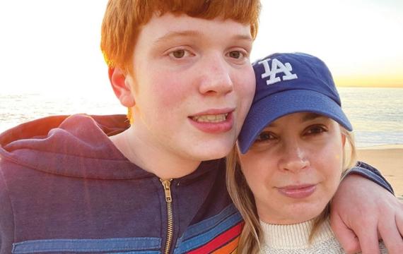 Miles DiBona and his mom Jenn