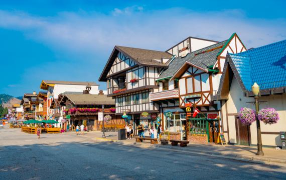 downtown leavenworth during a summer day with plenty of things for families to do