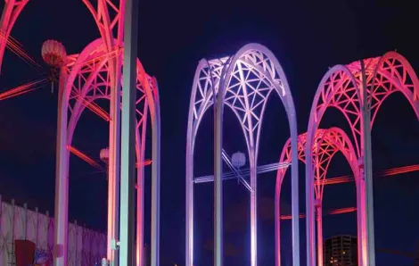 Arches over Pacific Science Center