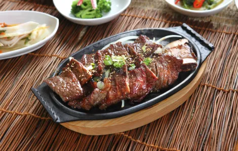 Korean BBQ closeup