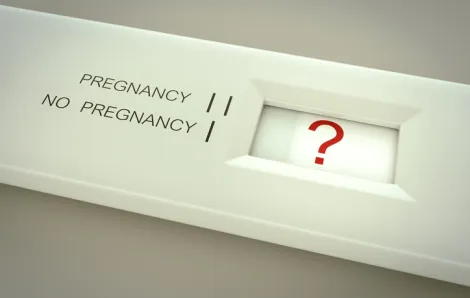 Unclear pregnancy test