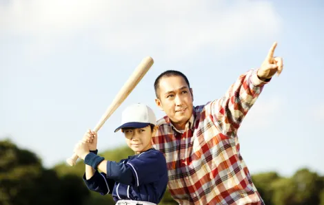 father son baseball
