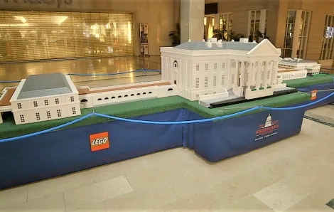 Lego Americana Roadshow model in Bellevue