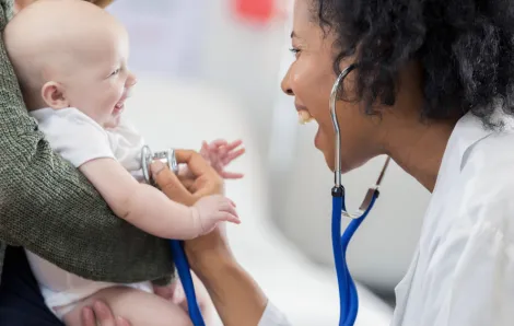 pediatrician happy baby